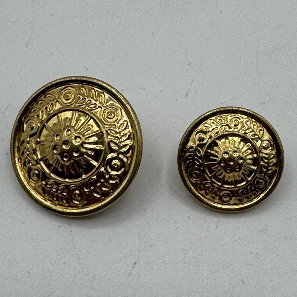 New Louis Raphael Blazer Gold Buttons Replacement Logo Crest 20mm 15mm Set 2